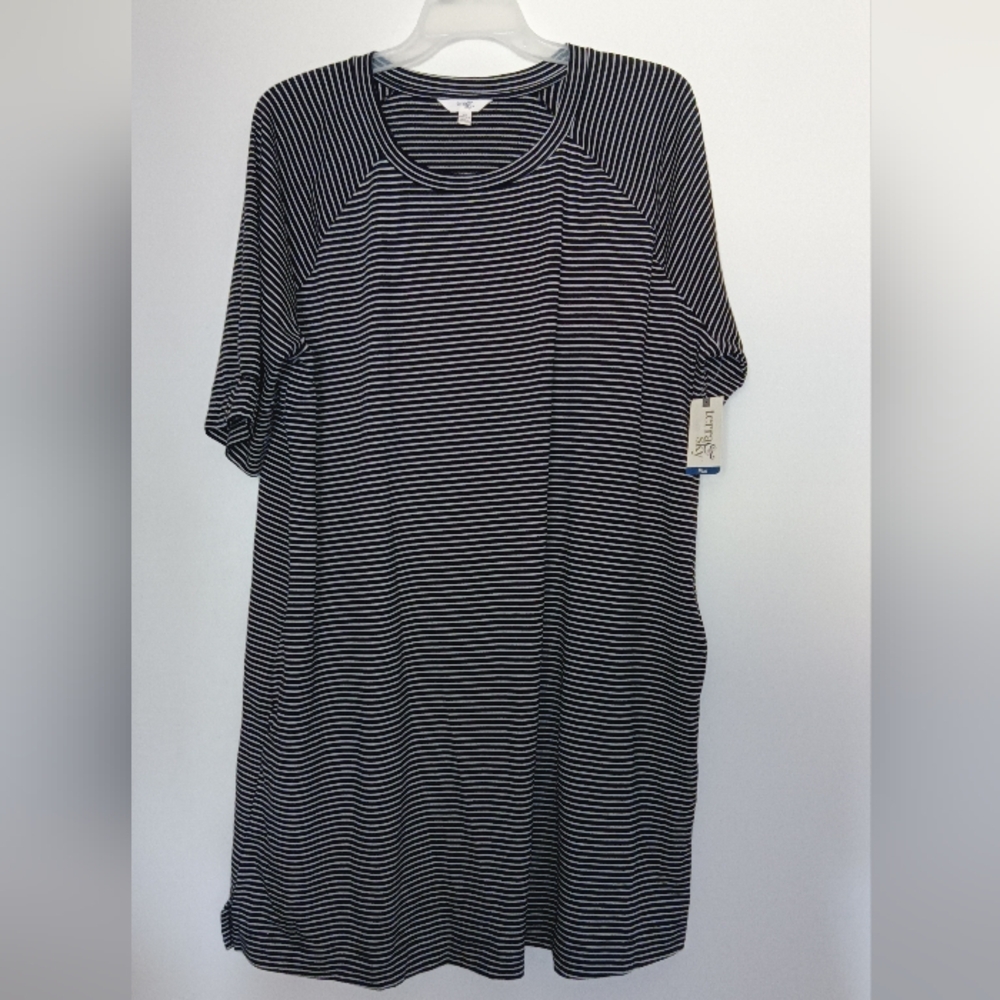 Terra and Sky Striped Dress